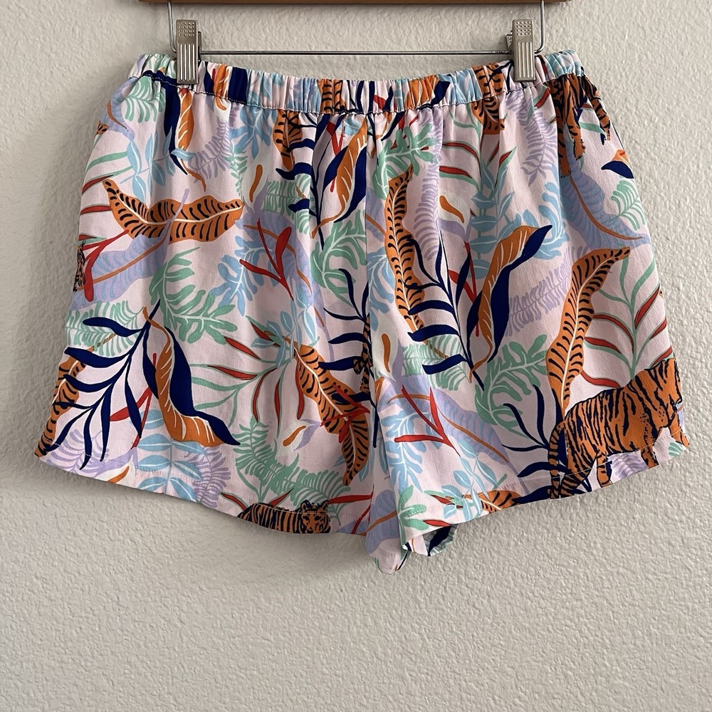 Cynthia Rowley Medium Tiger Jungle Novelty Print Pajamas Bottom Only Maximalist - Picture 2 of 6